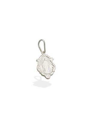 Pingente Medalha N. Sra. das Gracas - G1 - 10mm x 22mm - 0.96gr