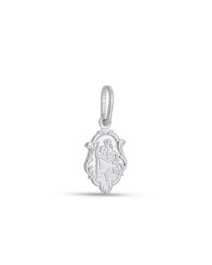 Pingente AG Moldura Sao Cristovao - G3 - 8mm x 19mm - 0.56gr