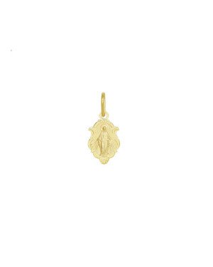 Pingente Moldura Nossa Sra das Gracas c/ Oracao 11mm - 00 - 8mm x 19mm - 0.41gr