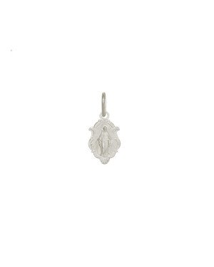 Pingente AG Moldura Nossa Sra das Gracas c/ Oracao - G3 - 8mm x 11mm - 0.60gr