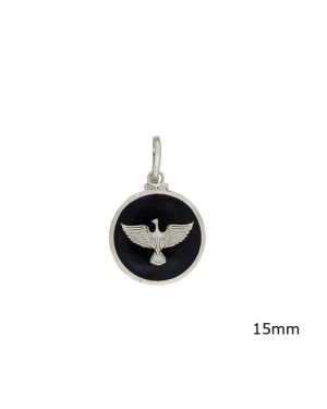Pingente Espirito Santo com Resina - G3 - 15mm x 25mm - 1.77gr