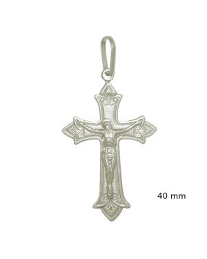Pingente Cruz Portuguesa com Cristo - G1 - 27mm x 52mm - 4.19gr