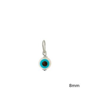 Pingente Olho Grego - G3 - 8mm x 16mm - 0.92gr
