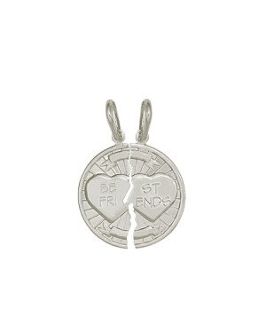 Pingente Cara Metade Best Friends - G1 - 20mm x 28mm - 2.90gr
