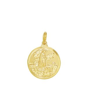 Pingente Medalha 20mm Nossa Sra. Fatima  - 00 - 20mm x 30mm - 2.64gr