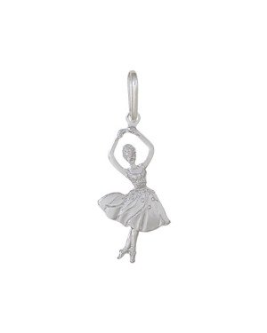 Pingente AG Bailarina 25mm - G1 - 15mm x 35mm - 1.30gr