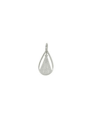 Pingente AG Nsa  Sra Aparecida no Aro 15mm - G3 - 9mm x 15mm - 0.58gr