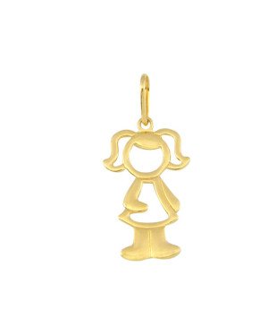 Pingente Menina Vaz 25mm  - 00 - 16mm x 35mm - 1.02gr