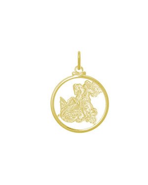 Pingente Sao Jorge Vazado 30mm - 00 - 30mm x 40mm - 3.06gr