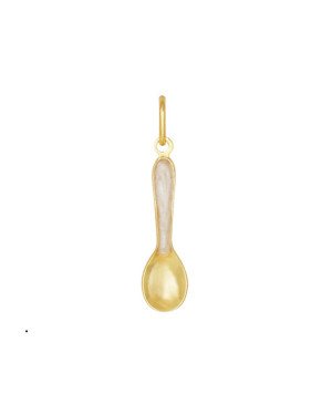 Pingente Colher 25mm c/ Resina - 00 - 8mm x 34mm - 0.67gr