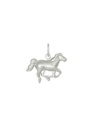 Pingente AG Cavalo Duplo 25mm - G1 - 24mm x 20mm - 2.03gr