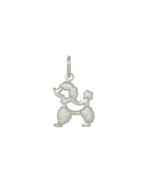 Pingente AG Cachorro Poodle Vaz 16mm - G1 - 16mm x 20mm - 1.17gr