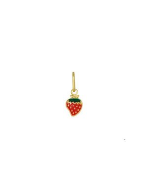 Pingente Morango c/ Resina 7mm - 00 - 7mm x 14mm - 0.27gr