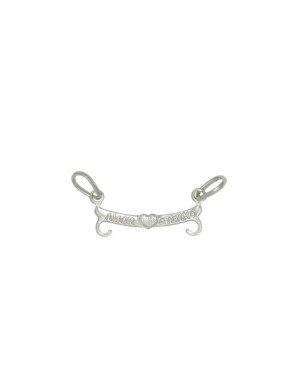 Pingente AG Canga "Amor Eterno" p/ 2  - G3 - 20mm x 14mm - 0.52gr
