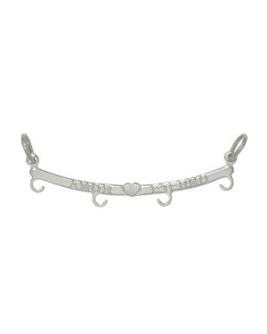 Pingente AG Canga "Amor Eterno" p/ 4  - G3 - 40mm x 12mm - 0.88gr