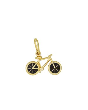 Pingente Bicicleta Dupla c/ Resina - 00 - 21mm x 20mm - 1.20gr