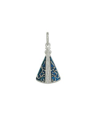 Pingente AG Nossa Sra. Aparecida 20mm Estampada c/ Resina - G3 - 14mm x 28mm - 1.90gr