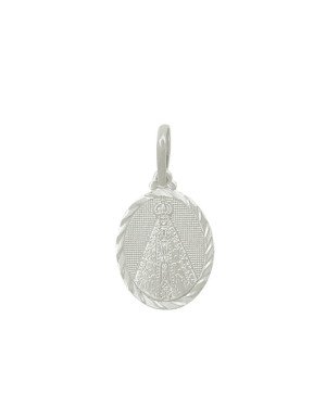 Pingente AG N. Sra. Aparecida Diamantada - Oval - G1 - 15mm x 32mm - 2.63gr