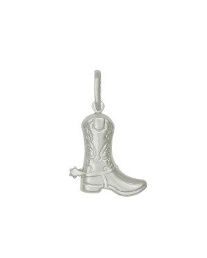 Pingente AG Bota Cowboy Dupla 20mm  - G1 - 20mm x 32mm - 2.44gr