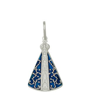 Pingente AG Nossa Senhora  Aparecida 30mm  - G3 - 20mm x 42mm - 3.28gr