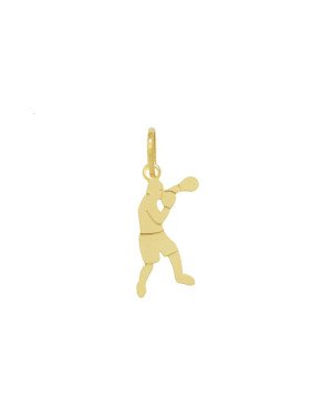 Pingente Boxe Masculino Foto Corrosao  - 00 - 9mm x 25mm - 0.33gr