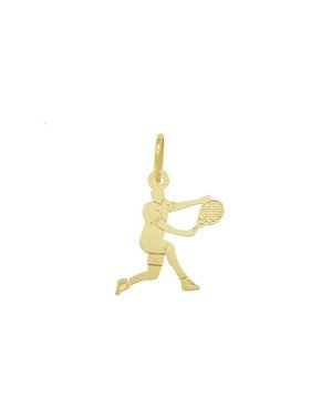 Pingente Tenis Masculino Foto Corrosao  - 00 - 13mm x 24mm - 0.40gr