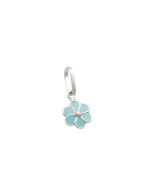 Pingente AG Flor 7mm p/ Resina - G5 - 7mm x 14mm - 0.38gr