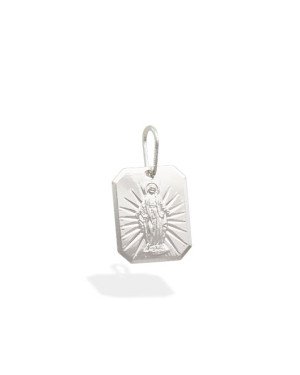 Pingente AG Placa N.Sra. Gracas c/ Oracao Atras  - G1 - 12mm x 21mm - 1.65gr