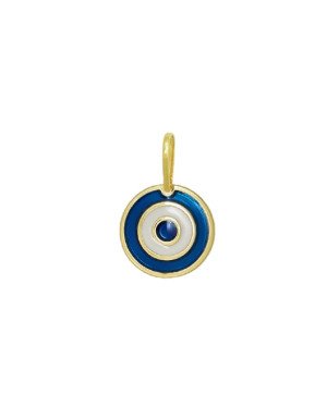Pingente Olho Grego 15mm c/ Resina - 00 - 15mm x 22mm - 1.22gr
