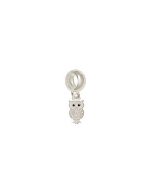 Pingente AG Berloque Coruja 8mm c/ Resina  - G5 - 5mm x 21mm - 0.93gr