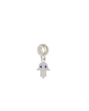 Pingente AG Berloque Mao de Fatima 10mm c/ Resina  - G5 - 8mm x 23mm - 0.94gr
