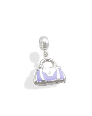 Pingente AG Berloque Bolsa (Lavanda) - G3 - 15mm x 24mm - 1.88gr