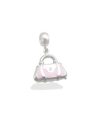 Pingente AG Berloque Bolsa (Rosa Claro)  - G3 - 15mm x 24mm - 1.93gr