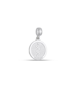 Pingente AG Berloque (Sem Envelhecer) Profissao Medicina 15mm  - G5 - 15mm x 27mm - 2.17gr