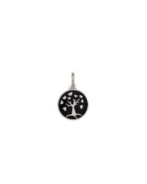 Pingente AG Arvore da Vida 11mm c/ resina - G5 - 11mm x 19mm - 0.94gr