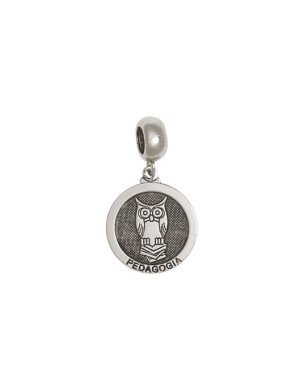 Pingente AG Berloque (Envelhecida) Profissao Pedagogia 15mm  - G5 - 15mm x 27mm - 2.23gr