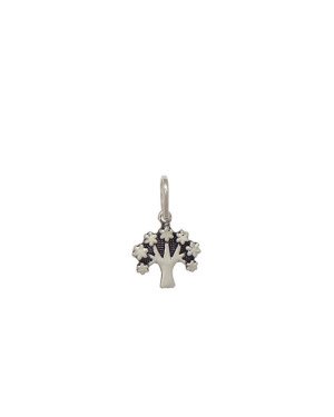 Pingente AG (Envelhecida)  Arvore da Vida  - G5 - 11mm x 18mm - 0.59gr