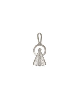 Pingente AG N. Sra Aparecida c/ Redondo Vazado - G3 - 9mm x 23mm - 0.76gr