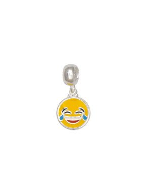Pingente AG Berloque Emotions 11mm Chorando de Rir c/ Resina - G5 - 11mm x 22mm - 1.50gr
