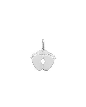Pingente AG 2 Pezinho Liso (Reto) - G1 - 16mm x 22mm - 1.31gr