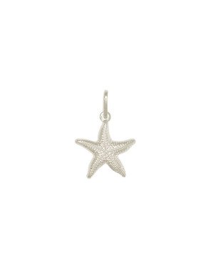Pingente AG Estrela do Mar 13mm - G1 - 20mm x 15mm - 0.76gr