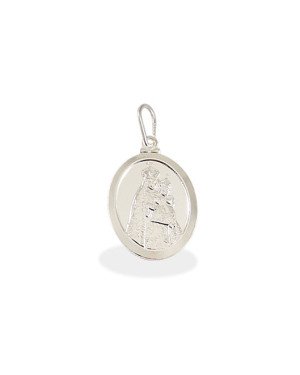 Pingente AG Oval Nossa Senhora da Penha 20mm - G1 - 16mm x 30mm - 2.22gr