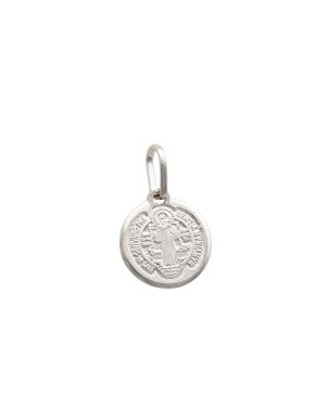 Pingente AG (Sem Evelhecer) Sao Bento 11mm em Pe - G3 - 11mm x 19mm - 1.12gr