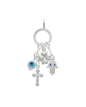 Pingente AG Argola 13mm c/ Diversos Sorte - G3 - 13mm x 48mm - 2.74gr