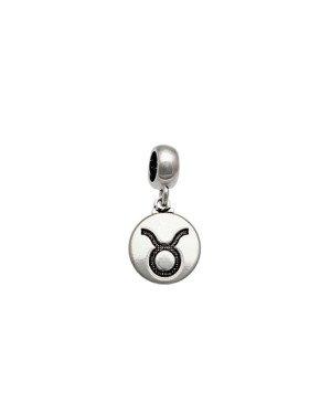 Pingente AG Berloque (Envelhecida) Signo Touro  - G5 - 11mm x 22mm - 1.51gr