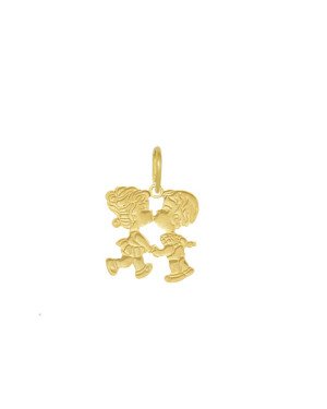 Pingente Menino Menina Beijoca - 00 - 14mm x 21mm - 0.84gr