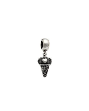 Pingente AG (Envelhecida) Berloque Sorvete 12mm - G5 - 8mm x 23mm - 1.12gr
