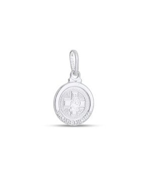 Pingente AG (SEM Envelher) Redondo 11mm "Biomedicina"  - G3 - 11mm x 19mm - 0.97gr