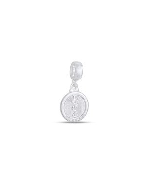 Pingente AG (SEM Envelher) Berloque Profissao 11mm Medicina - G5 - 11mm x 23mm - 1.57gr
