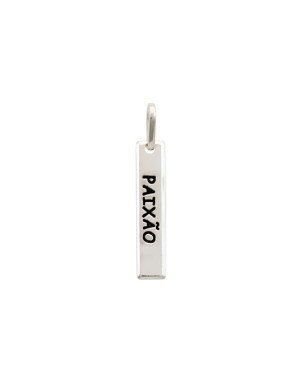 Pingente AG Placa 20x4 Paixao - G5 - 4mm x 26mm - 0.76gr